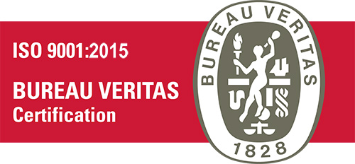 Certification ISO 9001:2015 Bureau Veritas