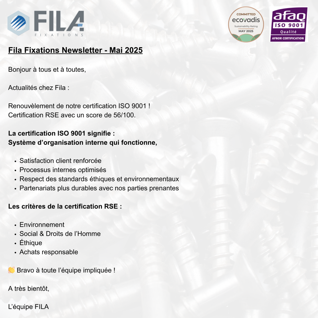 Newsletter Mai